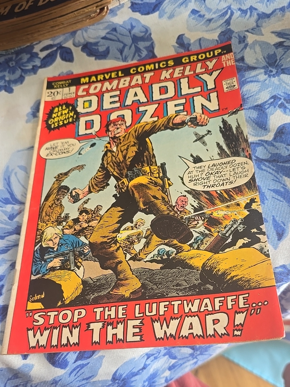 1984 Marvel Covers Trading Card #23 - Combat Kelly Deadly Dozen #1 Error Comic
